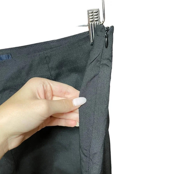 Piazza Sempione Satin Cropped Dress Pants in‎ Black Size 10 - Picture 3 of 10